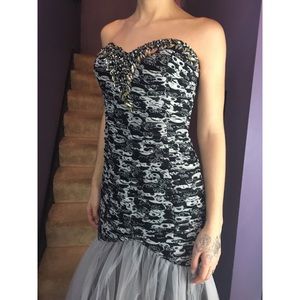 Gothic Mermaid Prom / Formal Dress